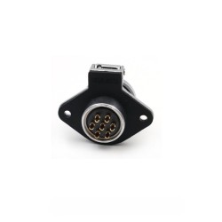 WF20-7pin 2-hole Flange Jack ZG Female Receptacle Aviation Waterproof Connector with Cap Panel Mount