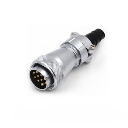 WF28/10pin Aviation Straight Plug and Flange Socket TI+Z Male Plug and Female Receptacle