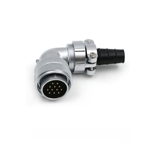 WF28-12pin Aviation Circular Connector Bending Right Angle TV/Z Waterproof Male Plug and Female Socket