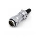 WF28-12pin TI+ZM Male Plug and Female Socket Waterproof Aviation Circular Connector