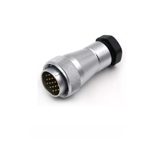 WF28/17pin Straight Male Plug and Square Female Socket TA+Z Aviation Waterproof Connector