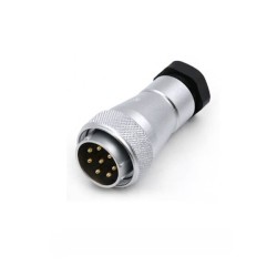 WF28-8pin Straight Male Plug and Square Female Socket TA+Z Aviation Waterproof Connector