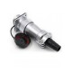 WF32/12pin Aviation Straight Plug and Flange Socket TI+Z Male Plug and Female Receptacle