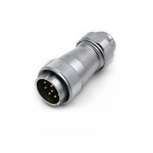 WF32/8pin Male Plug and Female Socket TE+Z Straight Aviation Circular Waterproof Connector