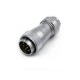 WF32/8pin Male Plug and Female Socket TE+Z Straight Aviation Circular Waterproof Connector