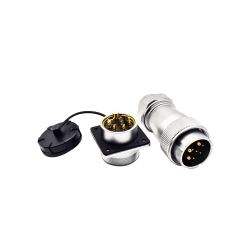 WF32/8pin Male Plug and Female Socket TE+Z Straight Aviation Circular Waterproof Connector