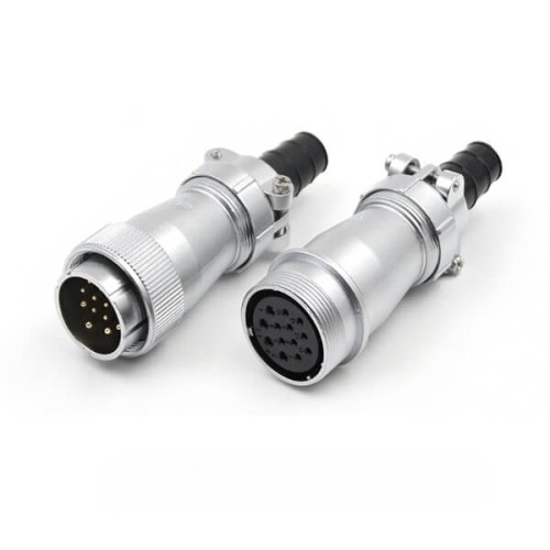 WF32 series 13pin Male Plug and Female Socket TI+ZI Straight Docking Aviation Waterproof Connector