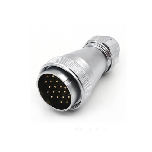 WF48 series 20pin Male Plug and Female Socket TE+Z Straight Aviation Waterproof Connector