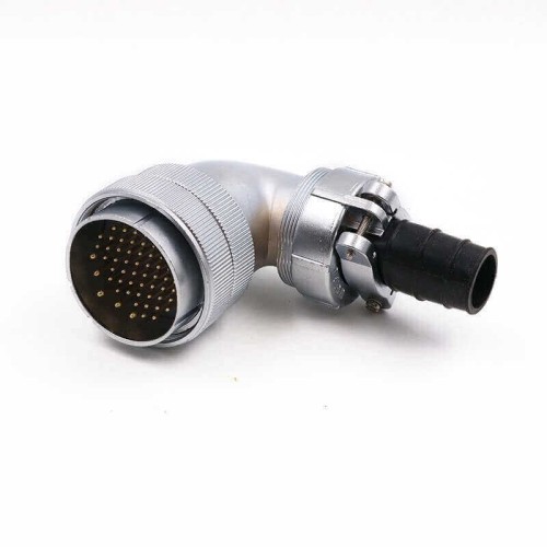 WF55-53pin Aviation Circular Connector Bending Right Angle TV+Z Waterproof Male Plug and Female Socket