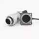 Male Plug With Pvc Sleeve and female socket 15 Pin Metallic Cable Wire Connector Ws20-Tq Z