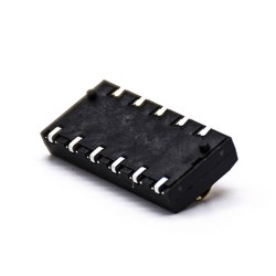 4.0MM Pitch 6 Pin 4.0H PCB Mount Mobile Phone Lithium Battery Connector