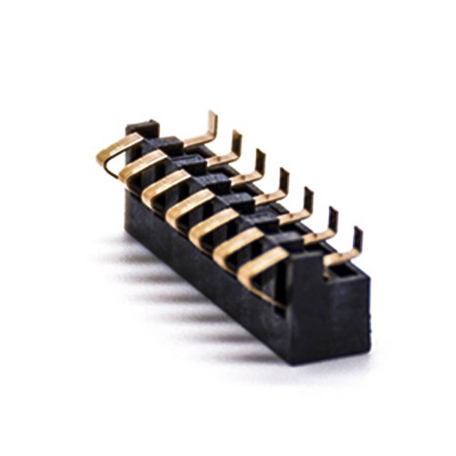 7 Pin Battery 2.5MM Pitch Gold Plating 4.0H PCB Mount Battery Contact Shrapnel