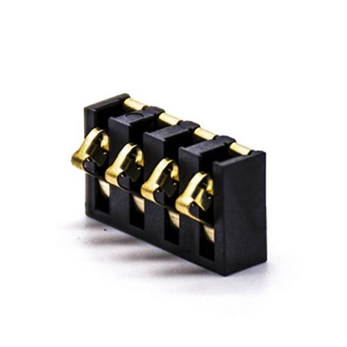 Battery Connector Plate 4 Pin 4.25MM Pitch 4.75H PCB Mount Gold Plating