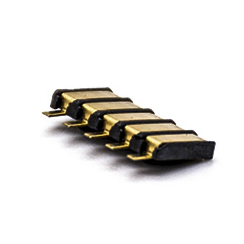 Battery Connectors 2.5MM Pitch 5 Pin Gold Plating SMT Power Supply Connection Shrapnel