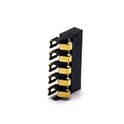 Battery Holder Lithium Ion Connector 2.0MM Pitch Gold Plating 5 Pin Battery Contacts