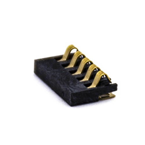 Battery Holder Lithium Ion Connector 2.0MM Pitch Gold Plating 5 Pin Battery Contacts