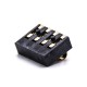 Battery Holder Lithium Ion Connector PCB Mount Gold Plating 3.0H 4 Pin 2.5MM Pitch