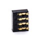 Battery Holder Lithium Ion Connector PCB Mount Gold Plating 3.0H 4 Pin 2.5MM Pitch