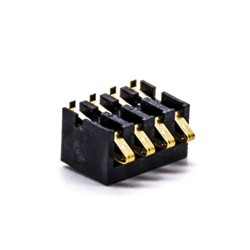 Battery Receptacle PCB Mount 6.7H 2.5 PH 4 Pin Handheld Device Dedicated Battery Connector