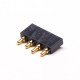 High Density Pogo Pin Connector Multi Pin Series Flat Solder 4 Pin Brass 2.5MM