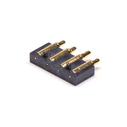 High Density Pogo Pin Connector Multi Pin Series Flat Solder 4 Pin Brass 2.5MM