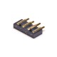 High Density Pogo Pin Connector Multi Pin Series Flat Solder 4 Pin Brass 2.5MM