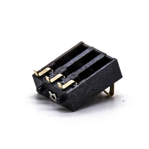 Lithium Battery 3 Pin 3.0MM Pitch Battery Connector 10.0H Gold Plating PCB Mount