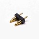 Pogo Pin Connectors Plug-in Gold Plating Brass 2 Pin Solder Shaped Series