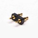 Pogo Pin Connectors Plug-in Gold Plating Brass 2 Pin Solder Shaped Series