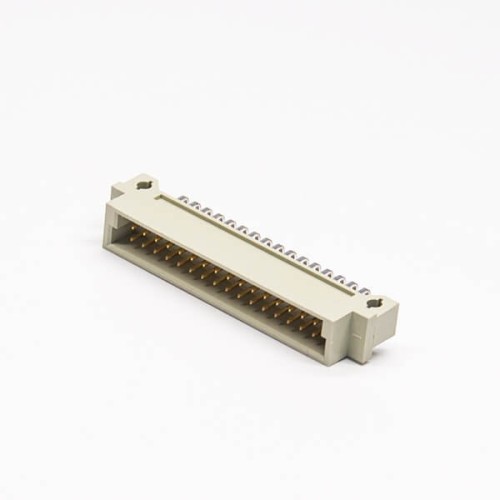 Din 41612 Male 32 PIN PH2.54mm（A+B）Angled European Socket Through Hole for PCB Mount