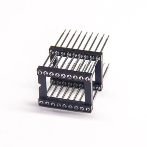 10pcs Dual Row Female Header Stright 2.54mm Picth IC Socket Dual Plastic