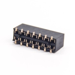 10pcs Female Header Pin Connector Dual Row SMT 2.54 Center Spacing 14 Way DIP