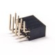 10pcs Right Angle Double Row Female Header 8 Pin 2.54mm Pitch Dip