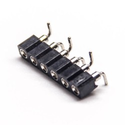 5pcs 6 Pin Female Header Single Row SMT 2.54mm Picth PCB Mount