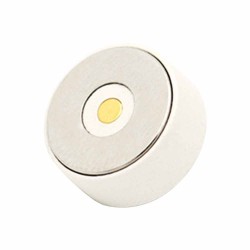 White Circular 2Pin Magnetic Connector 10mm Magnetic Head