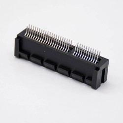 PCIE Interface Connector Black Injection 64 Pin 4X Splint Slot