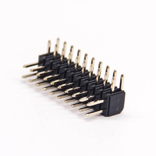 10pcs 2.0mm Pin Header Right Angle 20 Pin Double Row Through Hole for PCB Mount