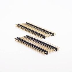 2.54mm Pin Header Dual Row 180 Degree 2.54mm 80 Pin DIP