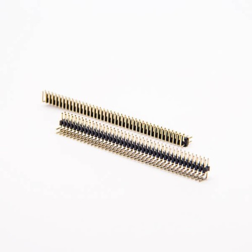 2pcs Right Angle Pin Header 80 Pin Dual Row 2.0 mm Through Hole