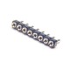 3pcs 8 Pin Female Header Round Holes Sochet Single Row Connector