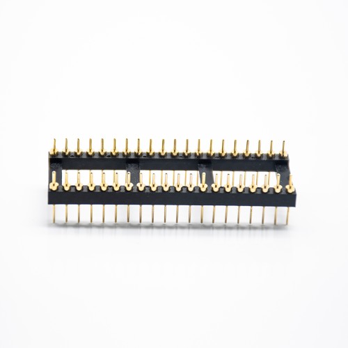 40 Pin Male Header IC Circular Holes 2.54 Gap Dual Row SMT