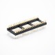 40 Pin Male Header IC Circular Holes 2.54 Gap Dual Row SMT