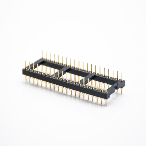 40 Pin Male Header IC Circular Holes 2.54 Gap Dual Row SMT