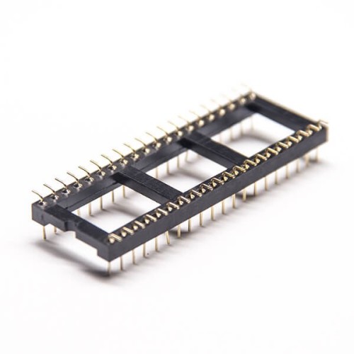 40 Pin Male Header IC Circular Holes 2.54 Gap Dual Row SMT