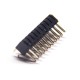 5pcs 20 Pin Right Angle Header Dual Row 2.0 Gap Through Hole 4.0mm Plastic Heigh