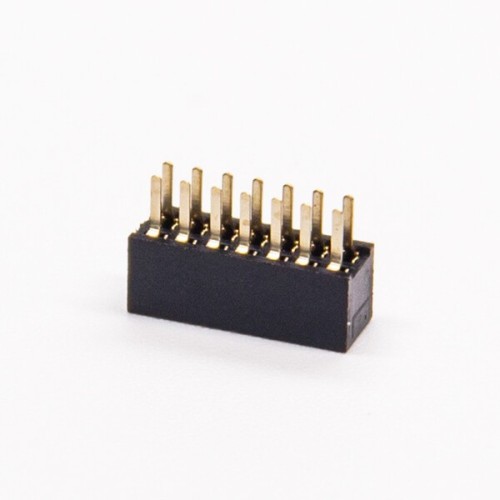 5pcs Female Header 14 Pin 180 Degree Dual Row 2×7PIN Through Hole 1.27mm Center Spacing