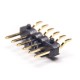 5pcs Single Row Pin Header SMT 180 Degree 2.54mm Center Spacing