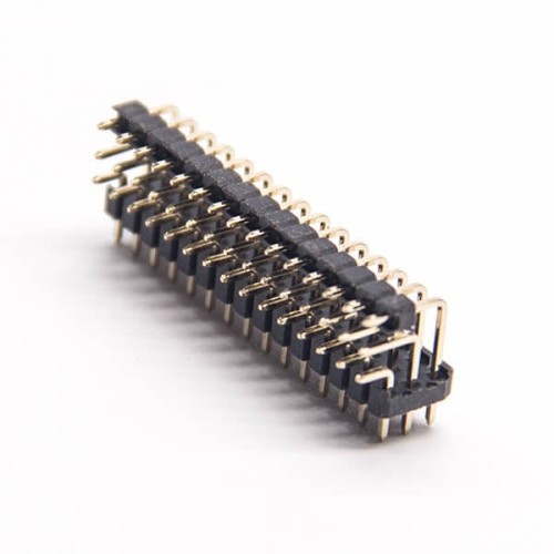 90 Degree Pin Header 3 Row Dual Plastic 2.0mm Through Hole PCB Mount