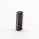 Female Header Circular Holes Dual Row 22 Way 2.54mm Pitch DIP