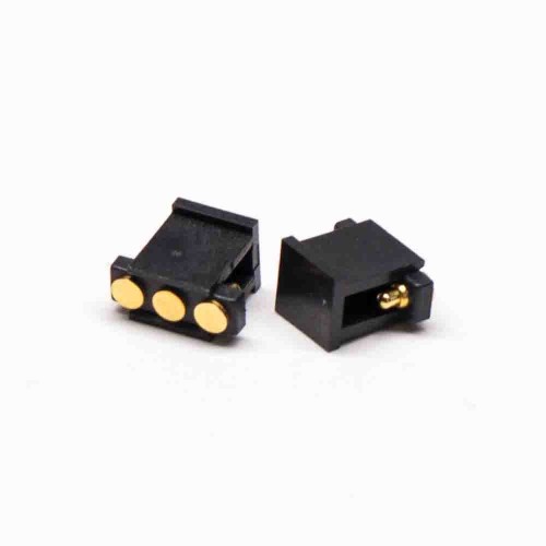 Spring Pogo Pin Connector 3 Pin Single Row 2.5MM Pitch Side-mounted